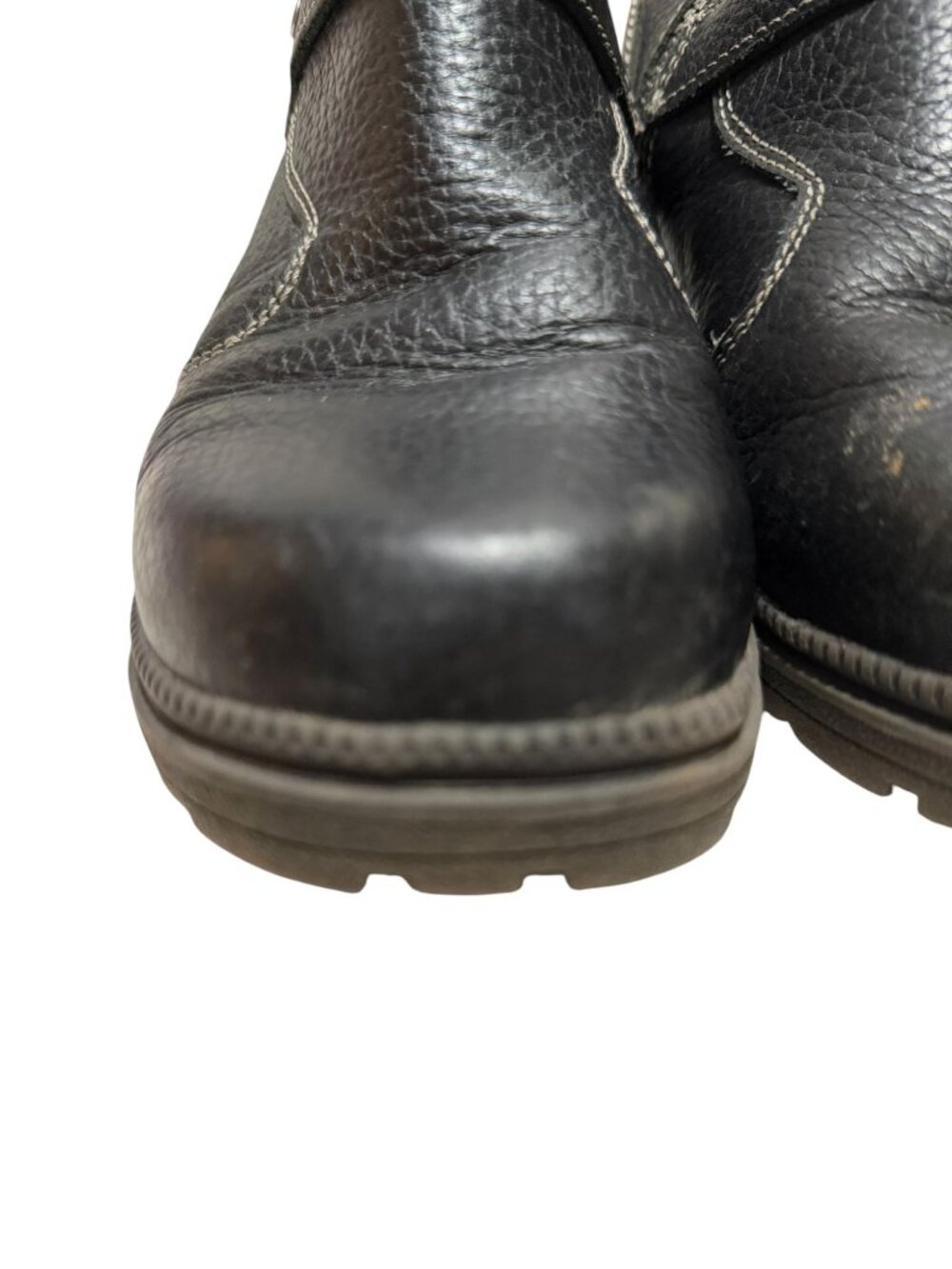 Milwaukee Motorcycle Clothing Co Womens Black Leather Ankle Boots Size 9B MVB237 - Picture 9 of 11